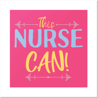 Strong Nurse Motivation Superhero Health Worker Style Posters and Art